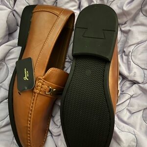 Tan Leather Loafers for Men